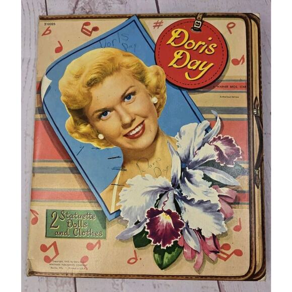 2 ORIGINAL Whitman Paper Doll Sets VTG -1950's BRIDAL PARTY & 1952 DORIS DAY - Picture 16 of 16